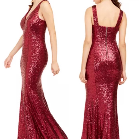 Crystal Doll Dresses & Skirts - Crystal Doll NWOT Red Sequin Gown Valentines